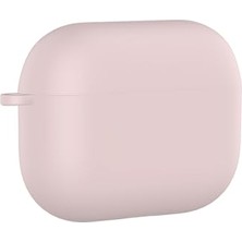 Trendexa Airpods Pro 3 Uyumlu Standart Silikon Kılıf Kum Pembe