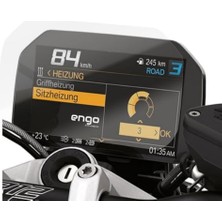 Trendexa Bmw Roadster R 1250 R ile Uyumlu Motosiklet Ekran Koruyucu 6.5 Inç Tft Dijital Gösterge Paneli Için 9h Kırılmaz Esnek Nano Cam Koruma