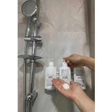 Trendexa Duvara Asılan, Kilitli Aparatlı Şampuan Duş Jeli ve Saç Kremi Banyo Seti, Plastik Şişe, 400 Ml, 3'lü