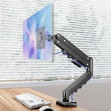 Adornist Monitör Kolu 17-32 Inç Çelik Vesa Uyumlu 2x9 Ayarlanabilir Kablo Gizlemeli