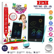 Zrn Shop 8,5 Inç Dijital Yazı Tahtası LCD Ekran Dokunmatik Kalemi Çoçuklar Için Grafik Tableti