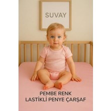 Trendexa Çarşaf, %100 Pamuklu Bebek Lastikli - Penye Kumaş - Park Yatak | 60X120 | 70X110 | 70X120 | 70X130 | 70X140 | Krem | Beyaz | Gri | Pembe | Mavi (Pembe)