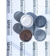 Trendexa Capital 10G(25 Ml) X4 Renk Toz Metalik Sedef Epoksi Pigment Boya Siyah Ton