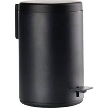 Trendexa Rim Banyo Kozmetik Çöp Kutusu, 3 L, Siyah