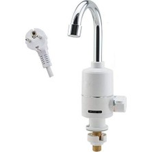 Trendexa Euroquality Elektrikli Musluk Musluk Lavabo Armatürü + Soğuk & Sıcak Şalter & Anında Elektrikli Isıtıcı & Sıcak Su Isıtıcı