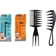 Trendexa Saç Şekillendirici Pudra Toz Wax Mat Effect ve Ultra Strong + Şekil Tarak'ı X2 4'lü Set