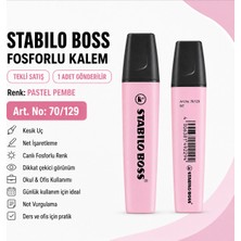 Stabilo Boss Fosforlu Kalem 1 Adet – Metin Işaretleme Kalemi
