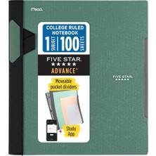 Trendexa 820012C-ECM Spiral Defter ve Çalışma Uygulaması, 1 Konu, Üniversite Çizgili, 21,5 cm x 28 Cm, 100 Sayfa, Yeşil