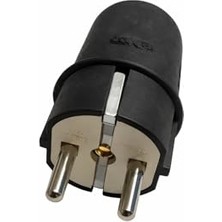 Trendexa Monofaze Kauçuk Uzatma Prizi, Yalıtımlı Priz (Erkek), 16A, 250V, Seyyar Priz, Endüstriyel Kullanıma Uygun, Ağır Hizmet Tipi Elektrik Kablosu, Uzun Ömürlü