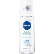 Trendexa Kadın Pump Sprey Deodorant Fresh Natural, 75 Ml, Ter Kokusuna Karşı 48 Saat Koruma, Alüminyum Içermez