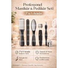Trendexa 7'si 1 Arada Manikür Pedikür Seti, Tırnak Eti Itici ve Tırnak-Topuk Törpüsü