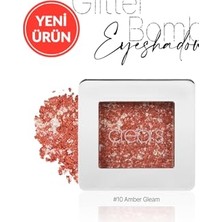 Trendexa Mücevher Parlaklığında Yoğun Işıltılı Tekli Far Glitter Bomb Eyeshadow 10 Amber Gleam