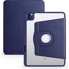Trendexa iPad Air 11 2025 M3 Uyumlu Lacivert Mrsa Termik, Kalem Bölmeli Dönebilen Standlı Kılıf