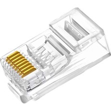 Trendexa EZRJ45 Cat5/cat6 Açık Uçlu Soket 8p/8c Elektromer (100LÜK Paket)