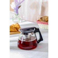 Trendexa Isıya Dayanıklı Borosilikat Cam Demlik, Kendinden Süzgeçli (900 Ml)