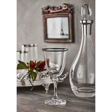 Trendexa 1115 6 Prc. Kırmızı Şarap Kadehi Dalia Platin