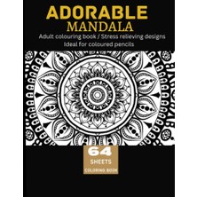 Trendexa 8.5 x 11 For Coloured Pencils Size Adorable Mandala Adult Colouring Book Stress Relieving Designs Ideal