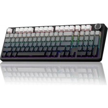 Trendexa F99 Pro 3 Modlu Rgb Hot Swap Mekanik Nimbus V3 Switch Kablosuz Makrolu Klavye Gradyan Gri