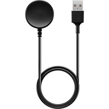 Trendexa Samsung Galaxy Watch Active 2 44 mm Için 1 Metre Siyah USB Manyetik Şarj Kablosu AL2414