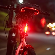 Trendexa USB Şarj Edilebilir LED Bisiklet Arka Lambası, Su Geçirmez ve Parlak Güvenlik Işığı