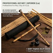 Trendexa Kız Ney Sipürde (La, Key Of A) Turkish Reed Flute | Handmade Samandag Bamboo Instrument + Hard Case (Sert Kılıflı)