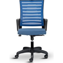 Capri Fileli Başlıksız Ergonomik Ofis Koltuğu Çalışma Koltuğu Tilt Mekanizmalı