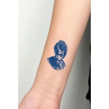 Trendexa Adil Joker Minimal Yarı Kalıcı Geçici Dövme 1 Ay Kalıcı Yapıştırma Dövme 5x5 cm