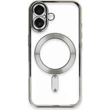 TeknoKapsül Apple Iphone 16 Plus Kılıf Kross Magneticsafe Kapak - Gümüş