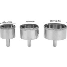 Cam Delme, 3 Adet Elmas Matkap Ucu Delik Testere Seti Porselen Seramik Karo Mermer Için Içi Boş Çekirdek Matkap Uçları 40MM/50MM/60MM, Delik Testere S