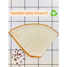 Trendexa Yıkanabilir; Kumaş, Organik Kahve Filtresi (No:2) AĞARTILMAMIŞ%100 Ham Pamuk, Ekolojik Filtre No:2