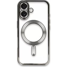 TeknoKapsül Apple Iphone 16 Kılıf Kross Magneticsafe Kapak - Titan Gri