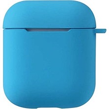 Trendexa 11566 Apple Airpods ile Uyumlu Kılıf, Airbag 11 Silikon, Mavi