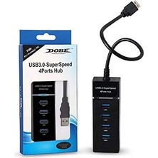 Trendexa Ps4 ile Uyumlu USB 3.0 Ps4 4 Ports Hub Superspeed
