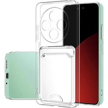 TeknoKapsül Xiaomi Redmi 14C Kılıf Kart Şeffaf Silikon - Şeffaf