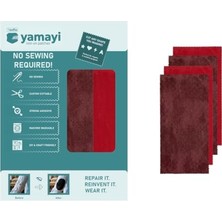 Trendexa Texfix Yamayi; Ütü ile Yapışan Yama, Yapışkanlı Yama, 4 Adet 28 cm x 15 Cm, Yıkamaya Dayanıklı, Dikiş Gerektirmez (Suede-3)