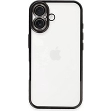 TeknoKapsül Apple Iphone 16 Kılıf Razer Lensli Silikon - Siyah
