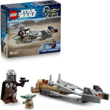 Trendexa Star Wars Mandalorian ve Grogu’nun Hız Motoru 75436 Yapı Seti