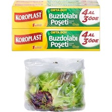 Trendexa Orta Boy Buzdolabı Poşeti 4 Al 3 Öde Ekonomik Paket; Ekonomik Buzdolabı Poşeti Orta Boy 120'LI Set, Bpa Içermez, Sızdırmaz Saklama Torbası, Meyve, Sebze Yemek, Gıda Saklama Torbası (4 x 30)