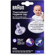 Trendexa Thermoscan® Hijyenik Kapak, Kulak Termometresi Için Orijinal Yedek Prob Ucu, 40 Adet