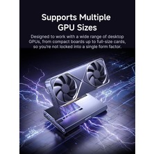 Forum Deg2 Harici Gpu Yerleştirme Istasyonu Oculink ve Usb4 V2 ile Uyumlu (Tbt5 Desteği), Egpu Muhafaza Grafik Kartı Uzatma Desteği Atx/sfx Güç, 2.5g
