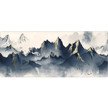 Trendexa Gaming Mouse Pad 90X40 Mouse Pad Xxl Büyük Oyuncu Ofis Mause Pad Mousepad (Gray Mountains, 90X40 Cm)