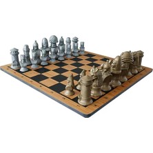Osmanlı Satrançı +7 Yaş ve Üzeri Için Büyük Ölçülü Ahşap Tahtalı Zeka-Strateji Oyunu