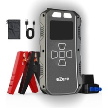 Trendexa 4 In1 8000 Mah Lastik Sisirme Pompası ve Starter Akü Takviye Seti, Siyah