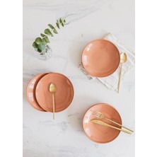 Trendexa Noon Yemek Tabağı 6'lı Somon 20 cm