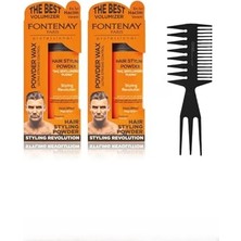 Trendexa Saç Şekillendirici Pudra Toz Wax Ultra Strong Turuncu 20 G x 2 Şekil Tarağı 3'lü Set