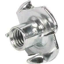 Trendexa 5 mm Metrik Dişli Çakma Ağaç Somunu, 10'lu Paket