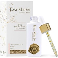 Trendexa Yoğun Parlaklık 24K Altın Içeren Serum, Hyaluronik Asit, Mavi Alg Ekstraktı ve Antioksidanlar, Aydınlatma ve Yaşlanma Karşıtı Bakım, 30 ml