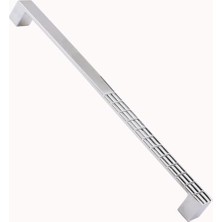 Trendexa 10 Adet Metal Siyah Mutfak Dolabı ve Mobilya Çekmece Kapak Kulpu (224 Mm-22.4 Cm)