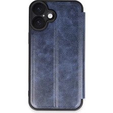 TeknoKapsül Apple Iphone 16 Plus Kılıf Flip Cover - Lacivert