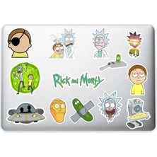 Trendexa Rick And Morty Dekoratif Laptop Notebook Tablet Telefon Sticker Seti 015